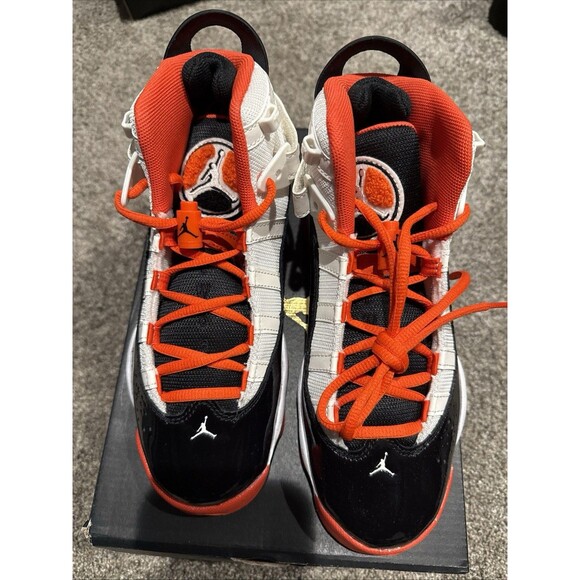 jordan 6 rings black orange